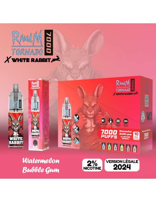 Puff White Rabbit Tornado 7000 Karpuz Sakızı