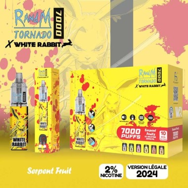 White Rabbit x RandM Tornado 7000 Yılan Meyvesi