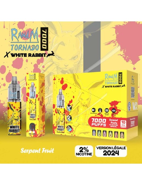 White Rabbit x RandM Tornado 7000 Yılan Meyvesi