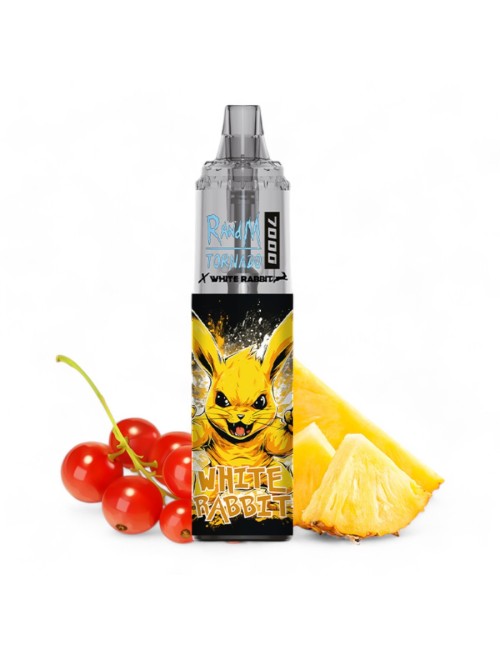 Puff Tornado 7000 Beyaz Tavşan Kırmızı Meyveler Ananas