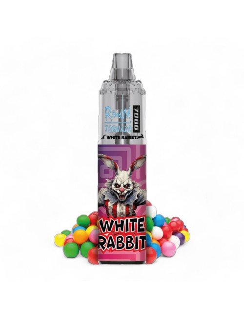 WHITE RABBIT x RandM TORNADO 7000 Çarkıfelek Meyvesi-Sakız