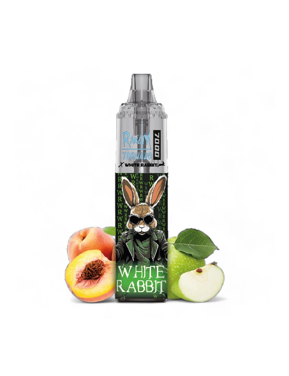 Puff White Rabbit x RandM Tornado 7000 Elma-Şeftali Şeker