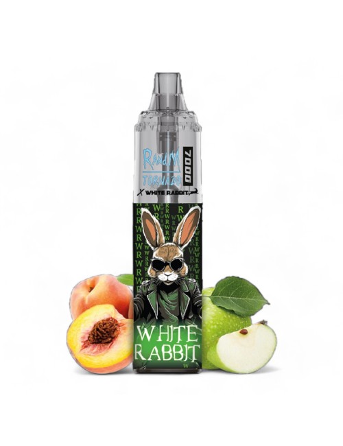 Puff White Rabbit x RandM Tornado 7000 Elma-Şeftali Şeker