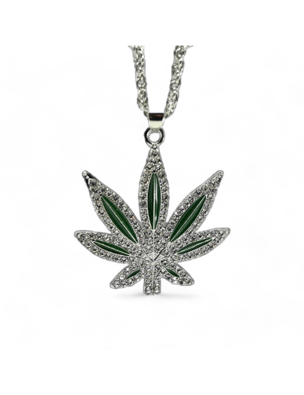 Gümüş Esrar Yaprağı Kolye Ucu