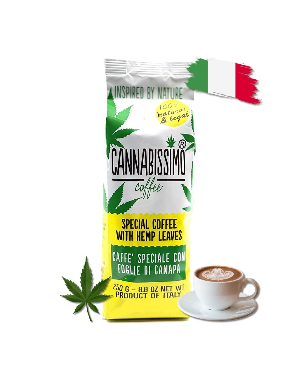 Kenevir Yapraklı Kahve - öğütülmüş | CANNABISSIMO