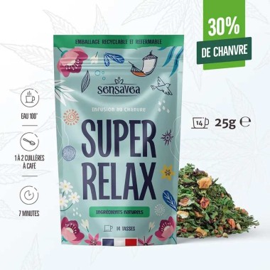 Organik CBD Bitkisel Çay Super Relax | SENSAVEA