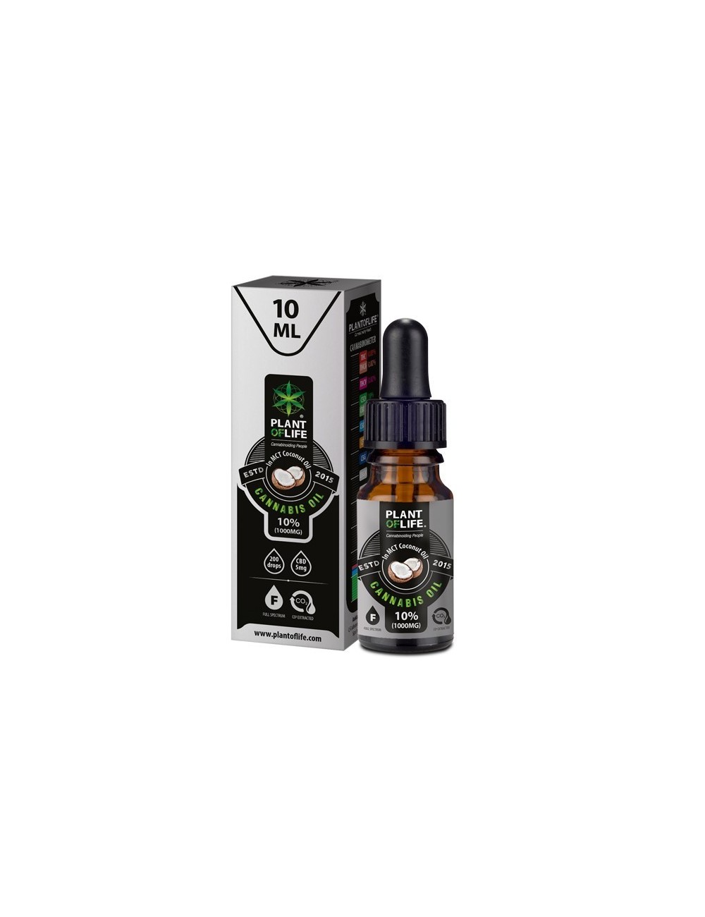 CBD Yağı %10 Full Spectrum Hindistan Cevizi | PLANT OF LIFE
