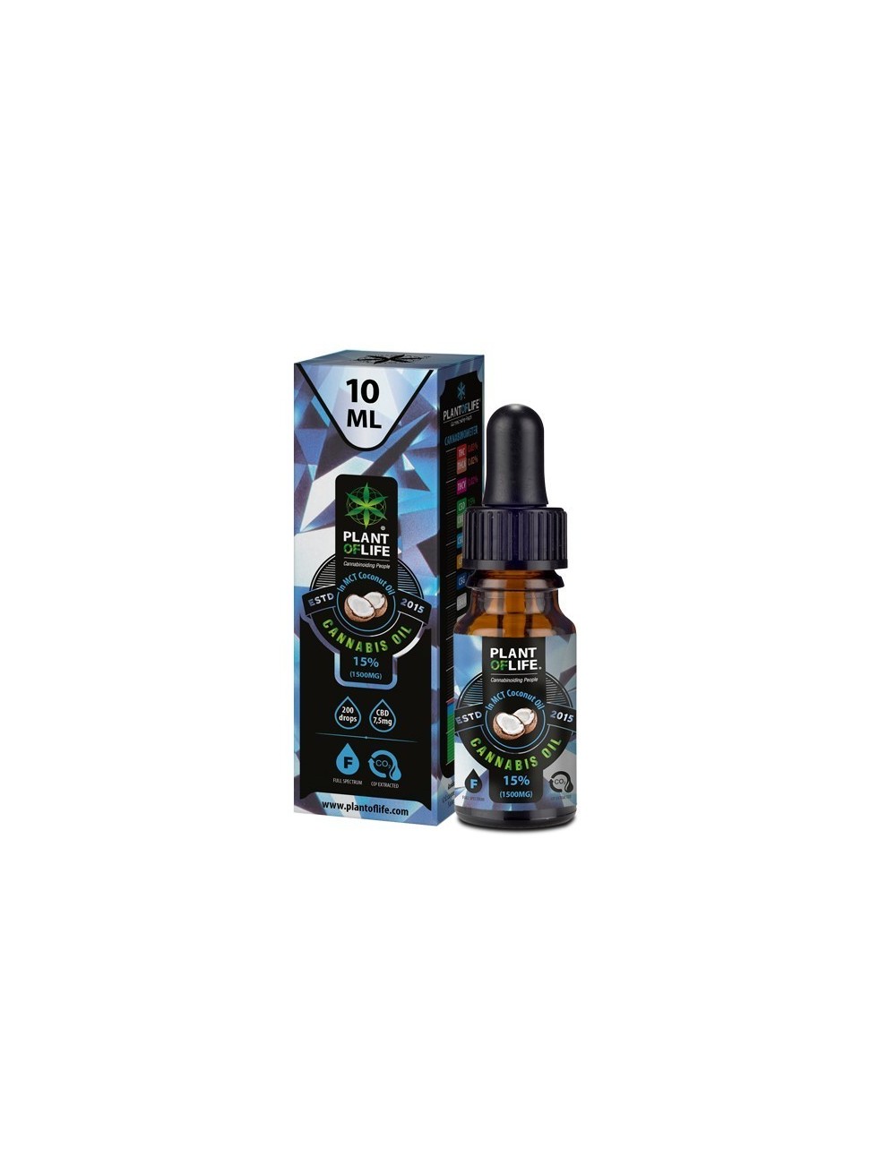 CBD Yağı %15 Full Spectrum Hindistancevizi | PLANT OF LIFE