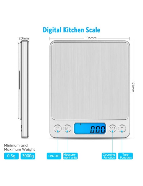 0,01g'den 500g'ye kadar hassas terazi