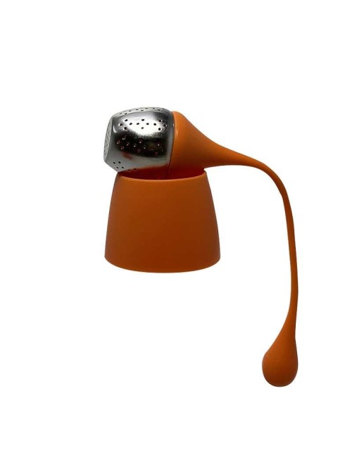 Silikon ve Paslanmaz Çelikten Çay Süzgeci