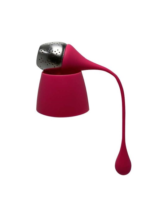 Silikon ve Paslanmaz Çelikten Çay Süzgeci