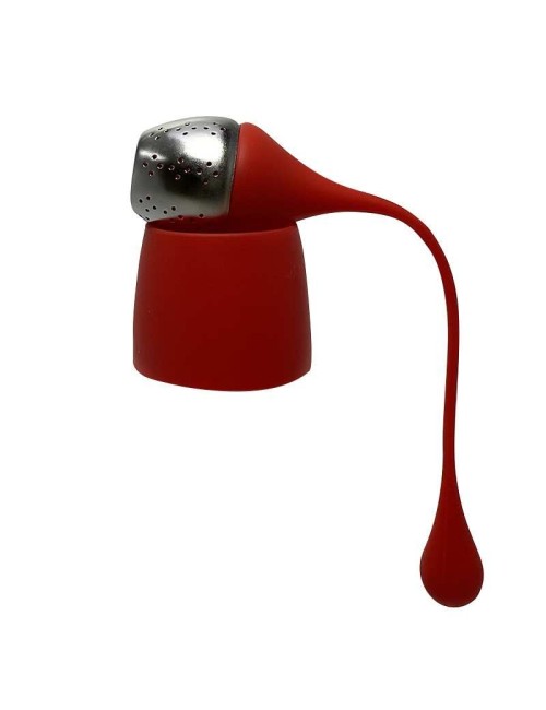 Silikon ve Paslanmaz Çelikten Çay Süzgeci