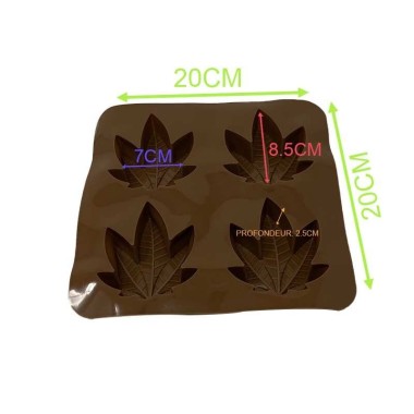 Kahverengi 4 Bölmeli Gıda Kalıbı