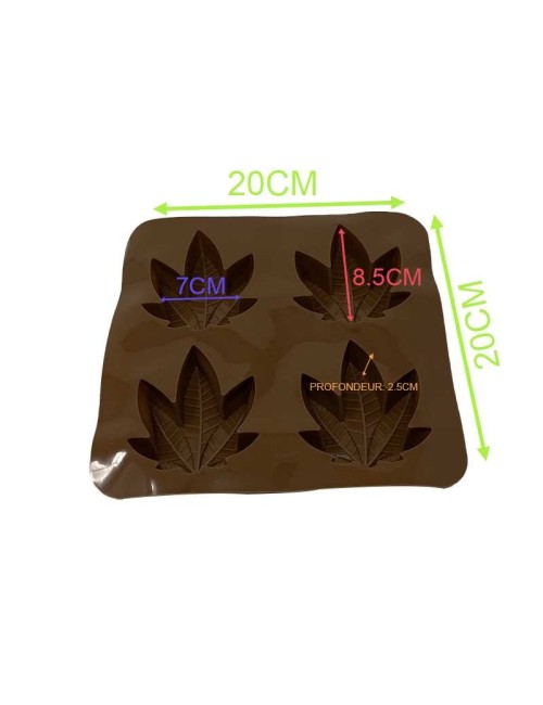 Kahverengi 4 Bölmeli Gıda Kalıbı