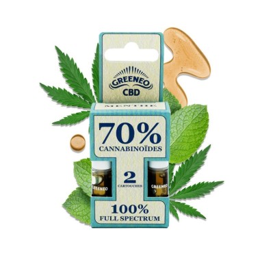 CBD Full Spectrum E-Liquid Kartuşu %70 - 2 Adet | GREENEO nikotinsiz