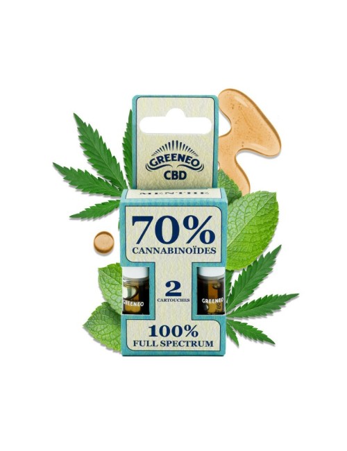 CBD Full Spectrum E-Liquid Kartuşu %70 - 2 Adet | GREENEO nikotinsiz