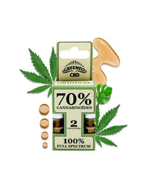 CBD Full Spectrum E-Liquid Kartuşu %70 - 2 Adet | GREENEO nikotinsiz