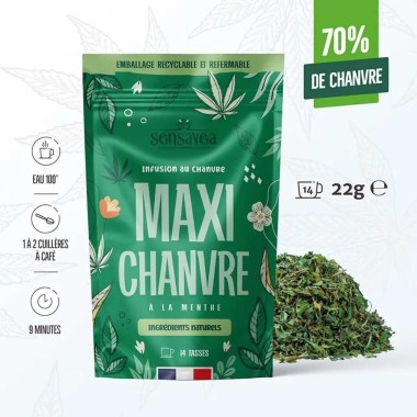 Naneli Organik CBD Kenevir Çayı SENSAVEA Maxi