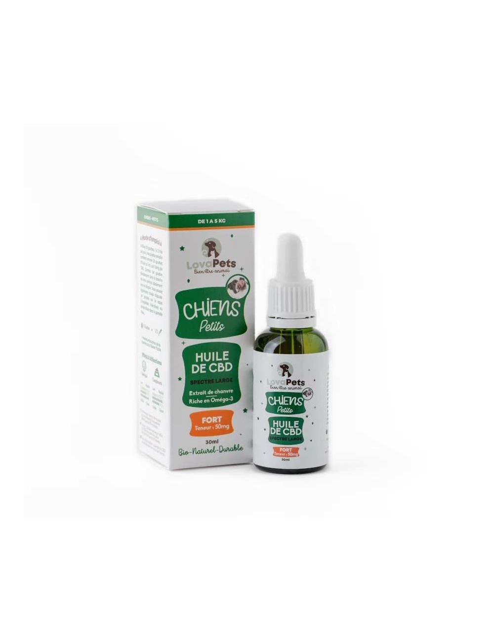 CBD Yağı Bio 50mg Geniş Spektrum küçük köpekler için | LOVAPETS