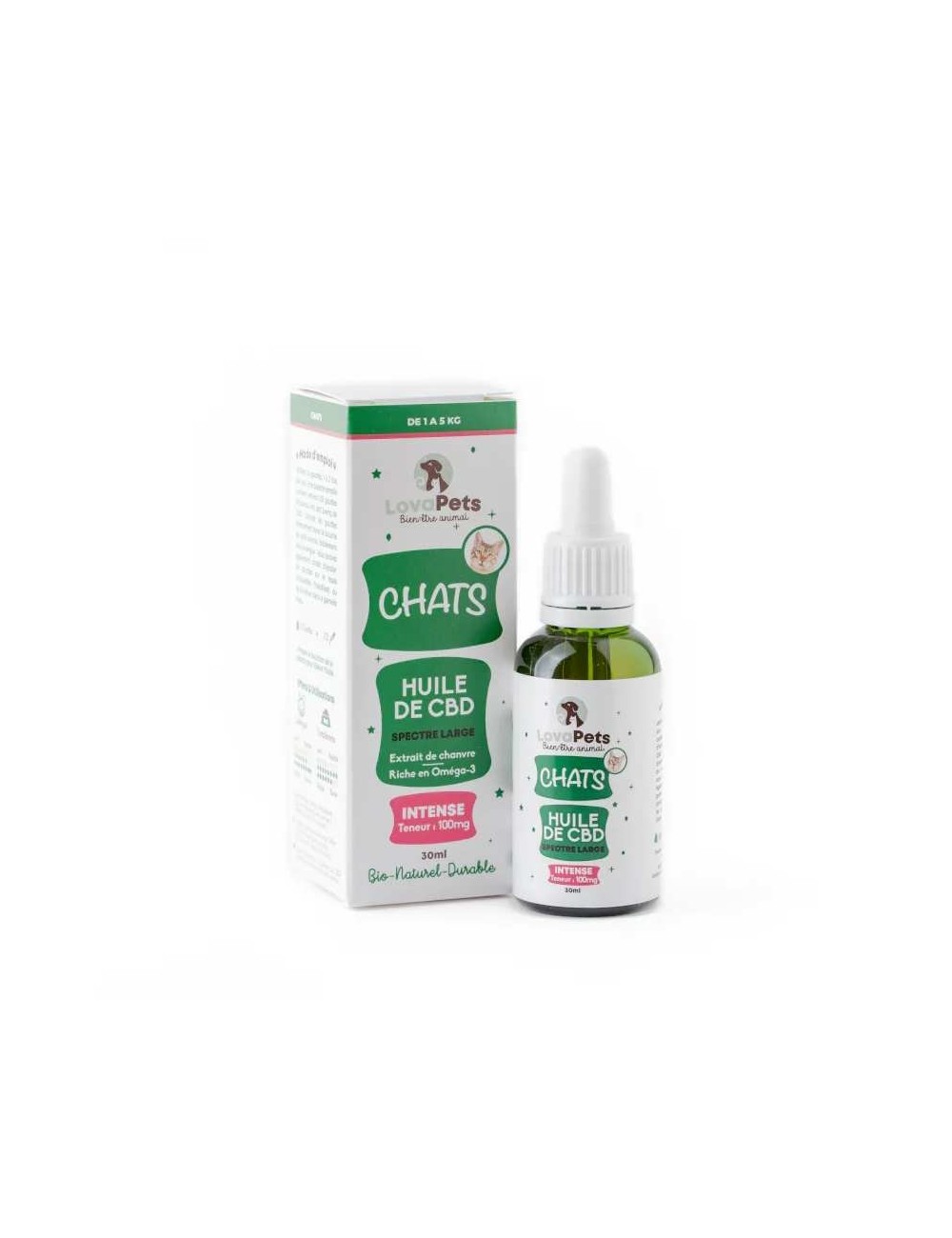 CBD Yağı Organik 100mg Geniş Spektrum Kediler İçin | LOVAPETS