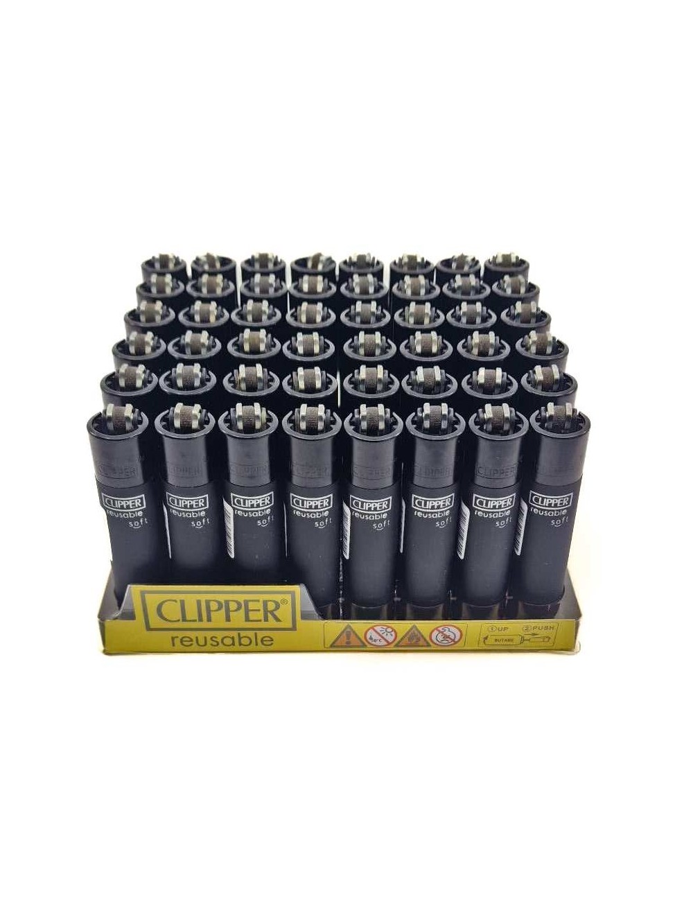 YENİDEN DOLDURULABİLİR SOFT ÇAKMAK - 48'li Set | CLIPPER