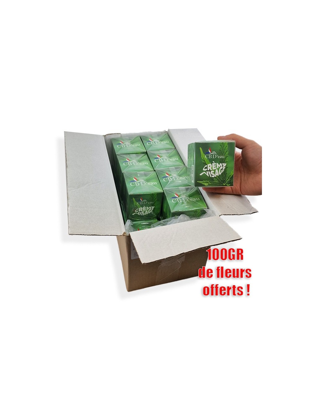 GESICHTSCREME-SET MIT HANFÖL | CBD'EAU
