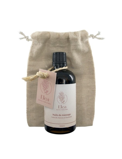 SATZ VON 12 HANF & HIMBEER MASSAGEÖLEN | ELEA