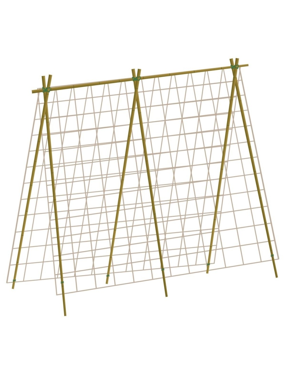 Doğal Fasulye ve Bezelye Ağı 1,8 m x 1,8 m