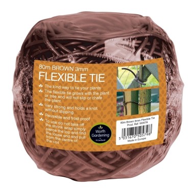 80m Kahverengi esnek ip 3mm