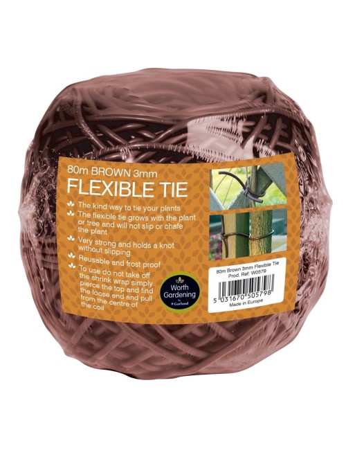 80m Kahverengi esnek ip 3mm